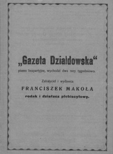 Gazeta Działdowska (I)